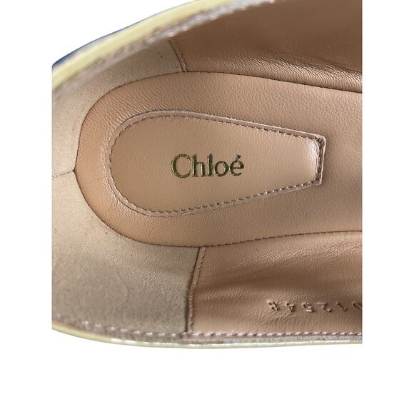 Chloe Patent Leather Sleepy Beige Marcie Mary Jane Flats Size IT 39.5 / US 9.5 - Picture 9 of 10